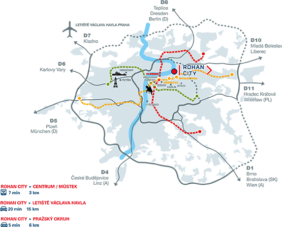 Smíchov City SM2 - mapa